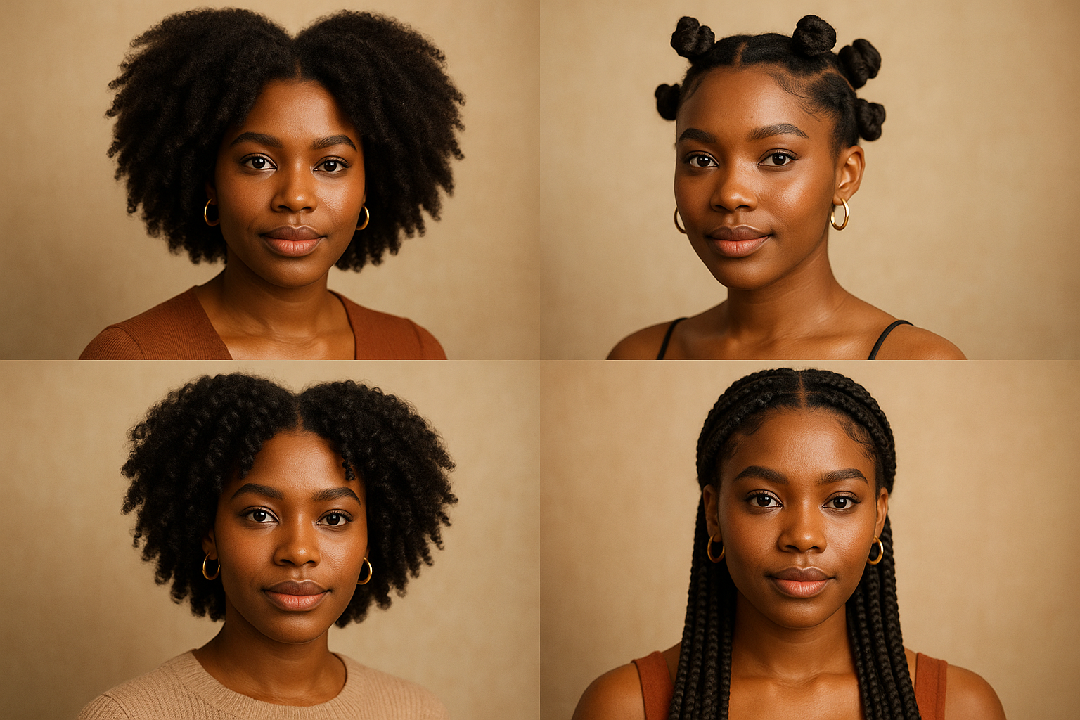 natural hair styles on black woman